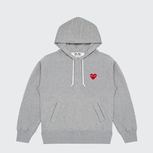 Men's Small Heart Pullover Hoodie Commes Des Garçons